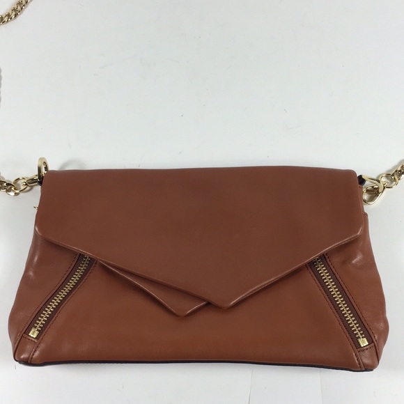 Pour La Victoire Brown Envelope Style Shoulder Bag - Picture 2 of 6